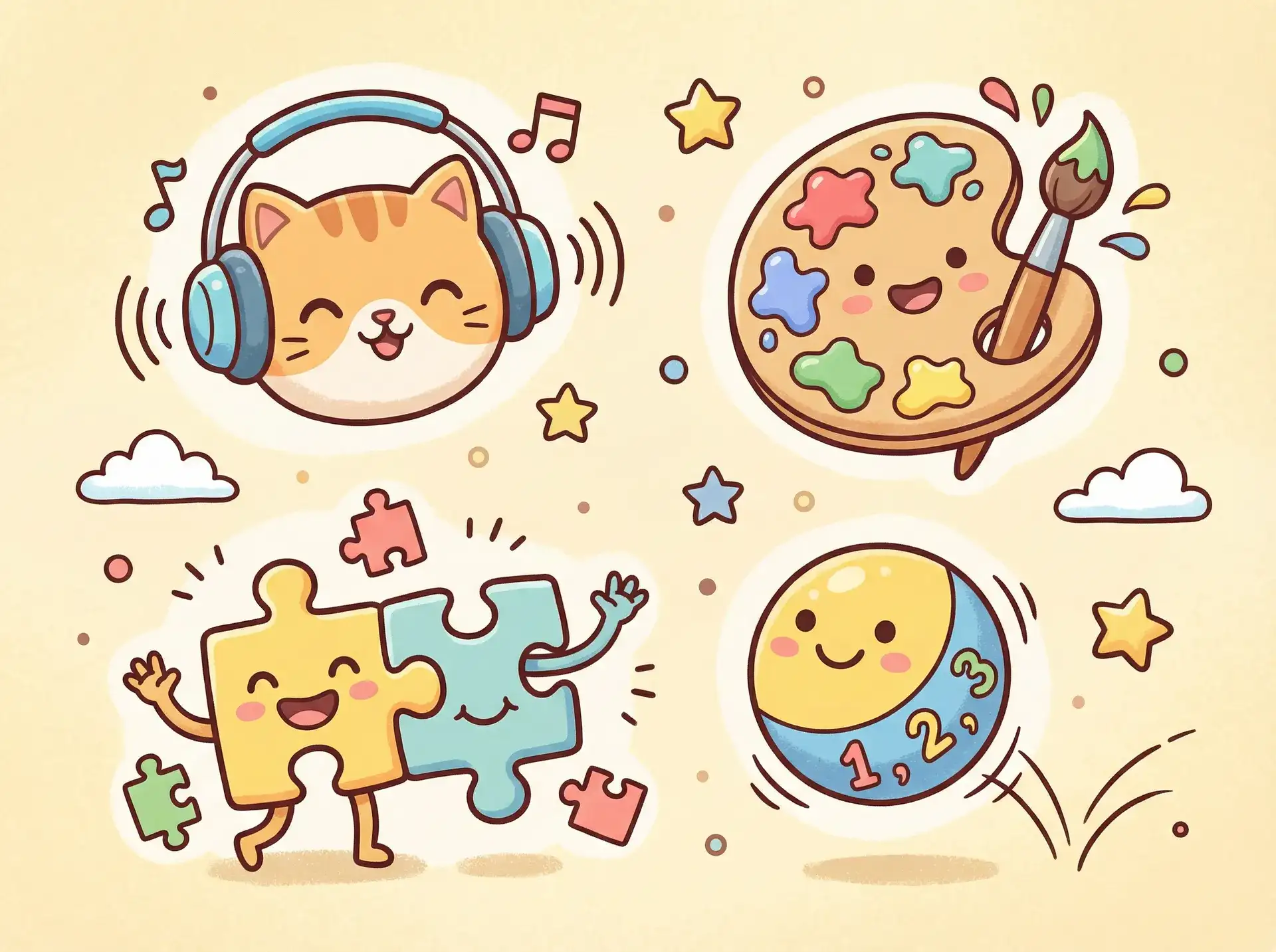 小朋友的手工作品 - 暂告安全百度影音 益智创作